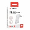 Verbatim Ładowarka Fold n GO GaN 65W 2xUSB-C PD 3.0 PPS biała